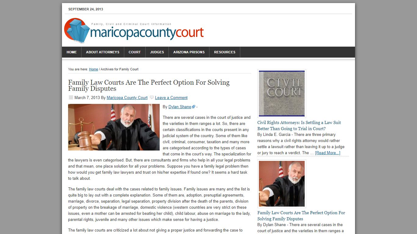 Phoenix Court | Family Court - Maricopa County Court